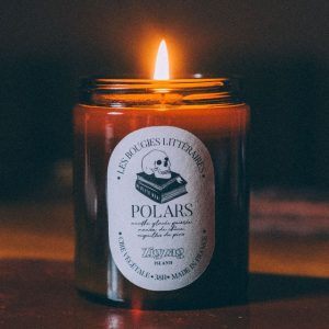 Bougie naturelle « Polars » parfumée à la menthe glacée poivrée, mousse de chêne et aiguilles de pins
