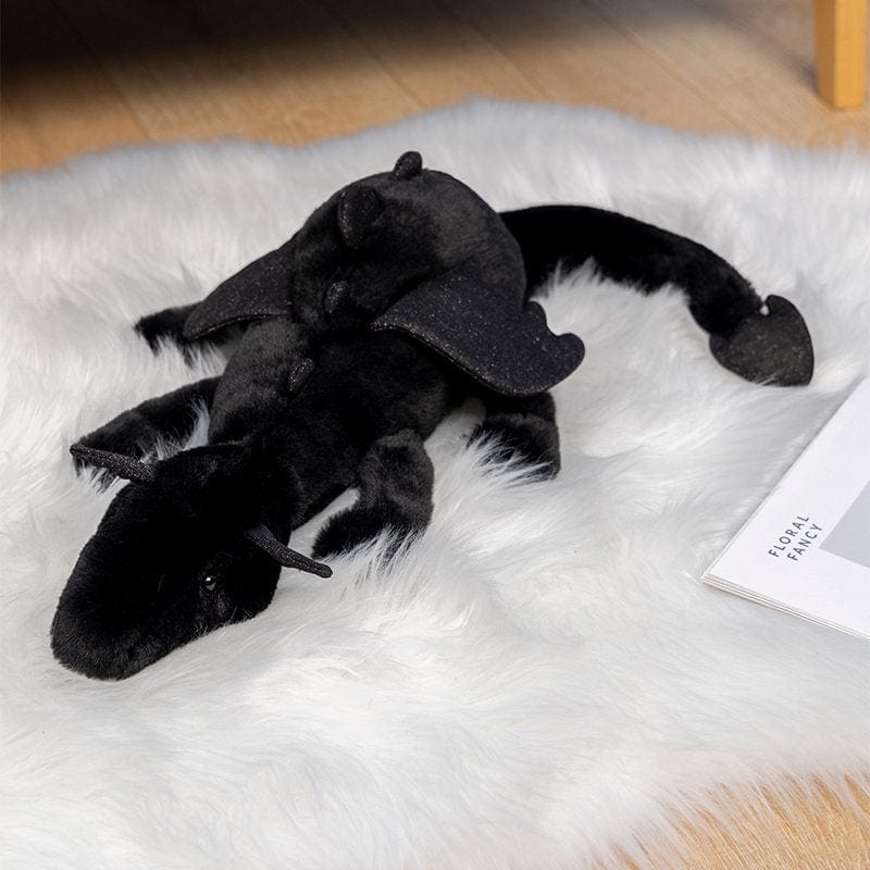 Peluche Dragon Noir / Rose - Mystic™ – Image 2